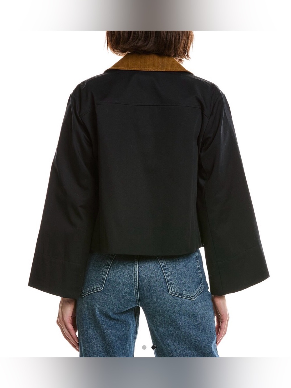 FRAME Corduroy Collar Crop Jacket - Picture 8 of 15